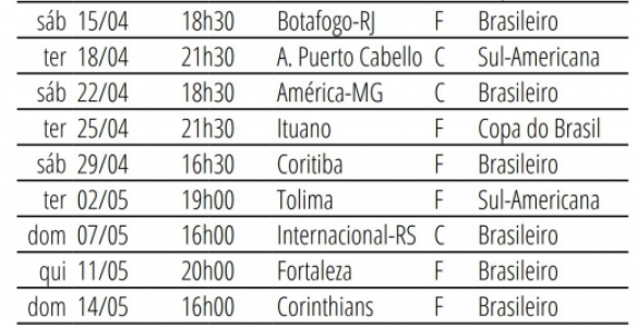 Próximos partidos de São Paulo SPFC 1