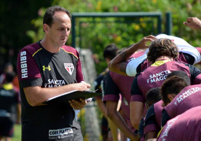 primeiro treino do tecnico Rogerio Ceni no São Paulo