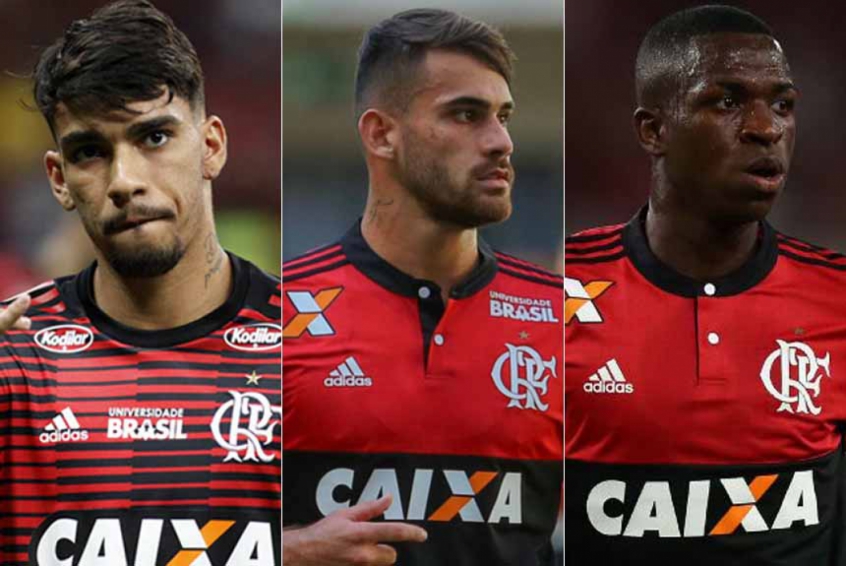 Montagem - Paquetá, Felipe Vizeu e Vinícius Junior