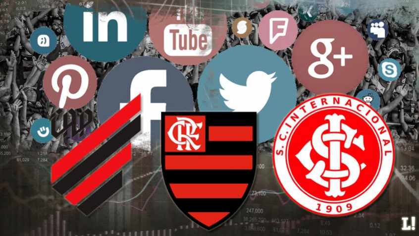 Arte - Mídias Digitais (Flamengo, Athletico-PR e Internacional)