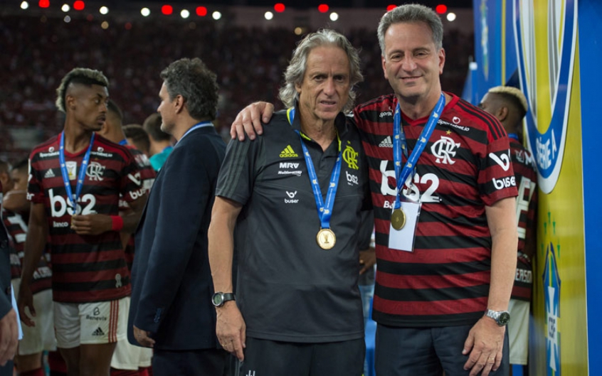 Jorge Jesus e Landim - Flamengo