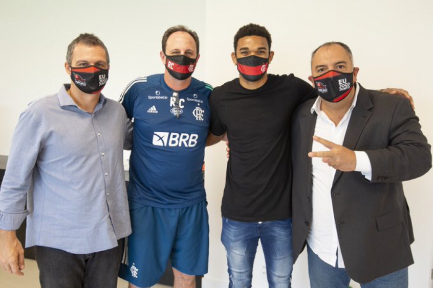 Bruno Spindel, Bruno Viana, Rogério Ceni e Marcos Braz