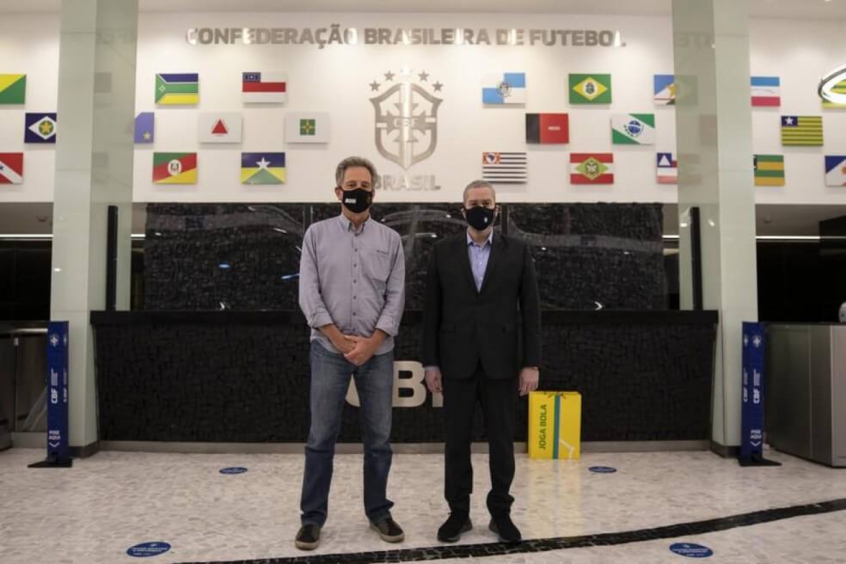 Rodolfo Landim e Rogério Caboclo