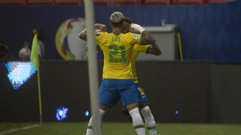 Gabigol e Neymar -  Seleção