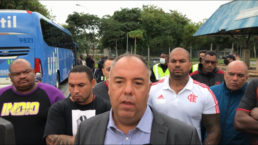 Marcos Braz - Desembarque do Flamengo