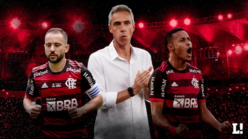 Paulo Sousa, Lázaro e Everton Ribeiro - Flamengo