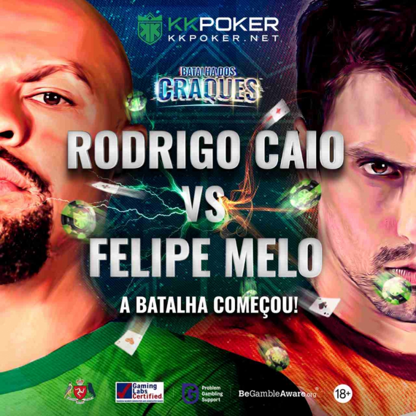 Jogadores Felipe Melo e Rodrigo Caio estrelam campanha de poker