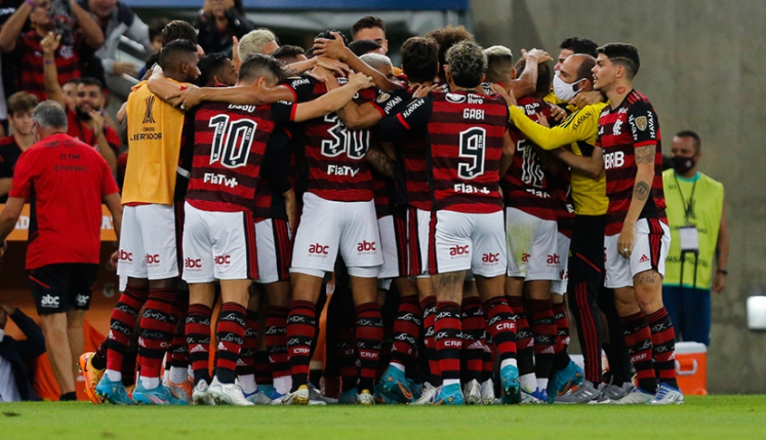 Flamengo x Universidad Católica - Comemoração Flamengo