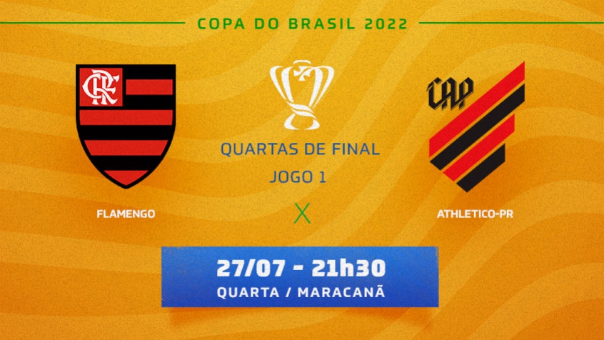 Chamada Flamengo x Athletico-PR
