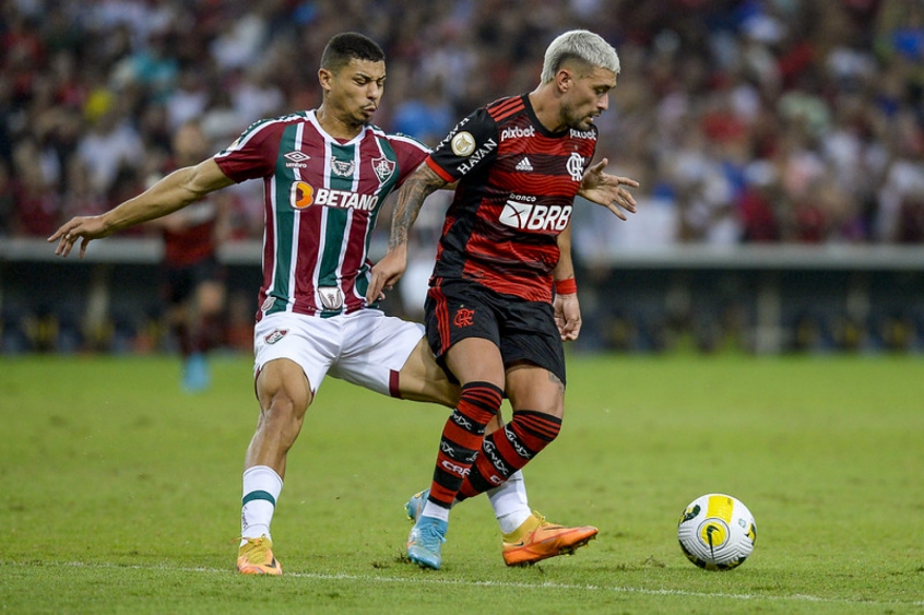 Fluminense x Flamengo - André e Arrascaeta