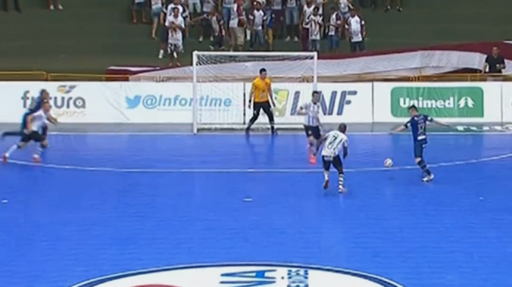 HOME - Intelli/Orlândia x Corinthians - Jogo de volta da semifinal da Liga Futsal (Foto: Reprodução/Sportv)