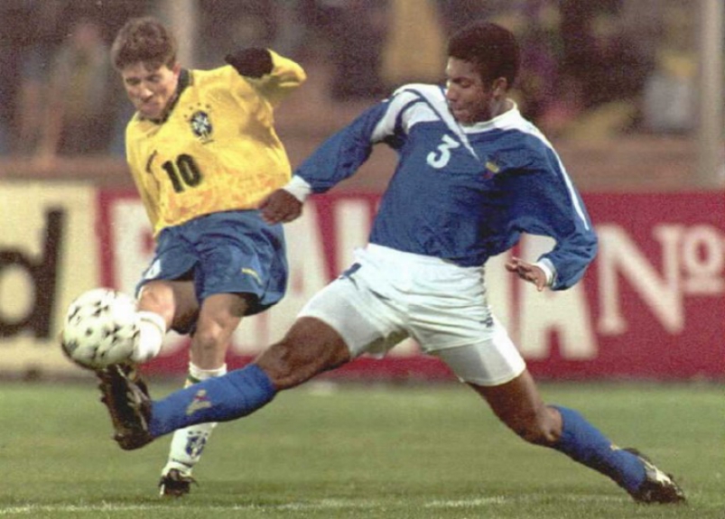 Na Copa América de 1995, o Brasil, de Juninho, bateu o Equador por 1 a 0