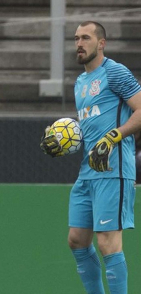 Corinthians 2x0 Am&eacute;rica-MG - Walter, goleiro do Corinthians, no jogo