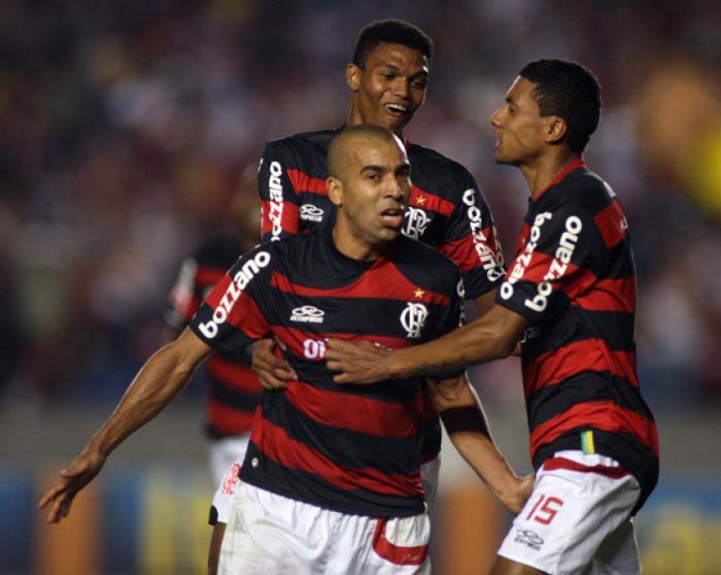 Emerson Sheik - comemora&ccedil;&atilde;o de gol em 2009 no Flamengo