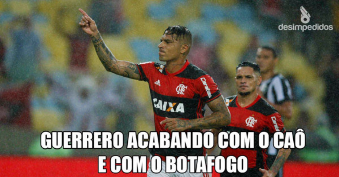 Com dois gols de Guerrero, Flamengo garantiu vaga na final e torcedores encheram a web com memes