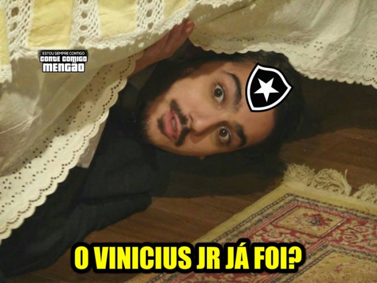 Flamenguistas fizeram memes exaltando a atua&ccedil;&atilde;o de Vin&iacute;cius J&uacute;nior