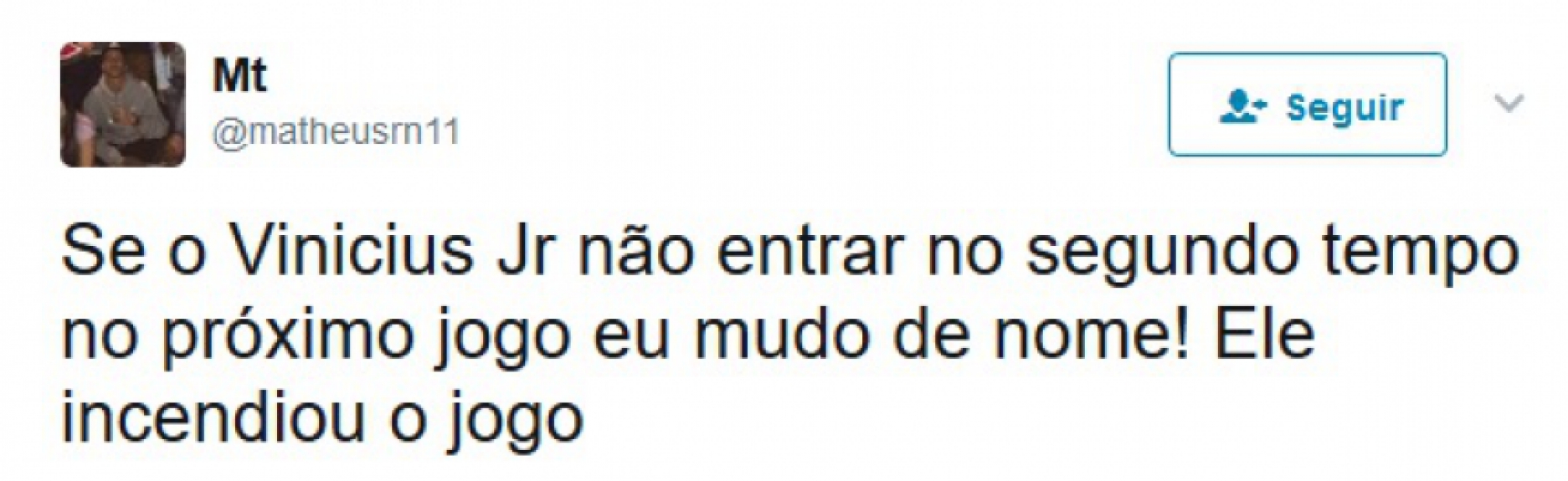 No Twitter, torcedores elogiaram entrada da promessa rubro-negra
