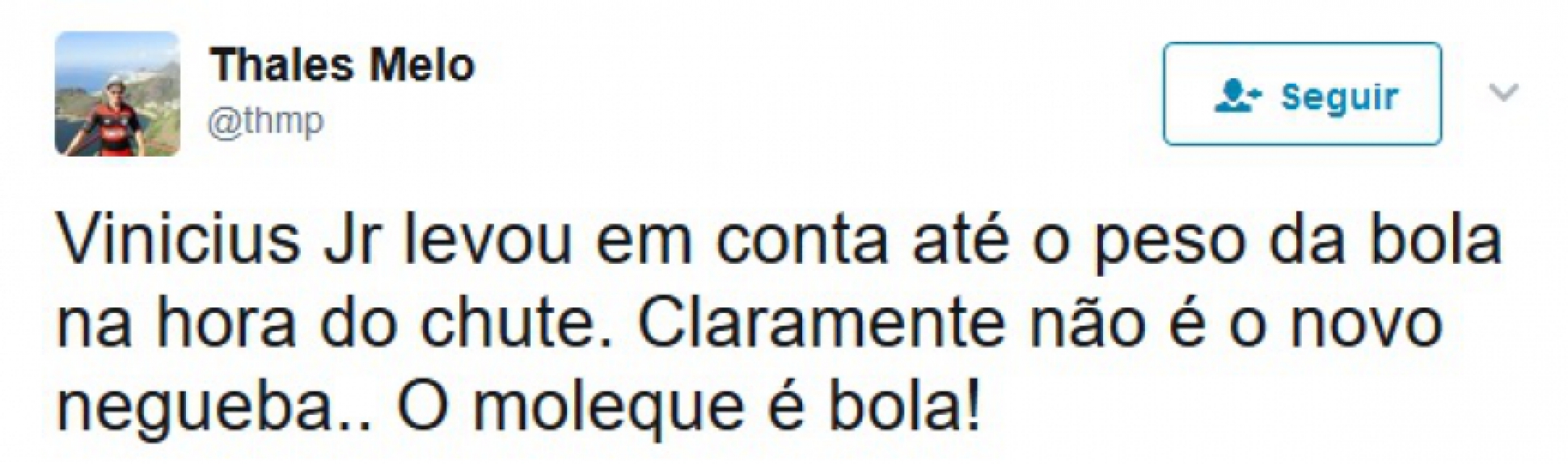 No Twitter, torcedores elogiaram entrada da promessa rubro-negra