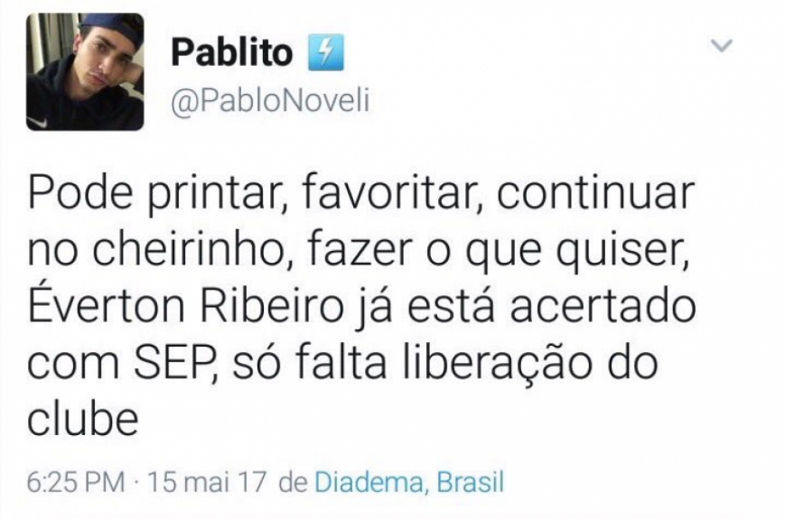 Prints mostram palmeirenses apostando na contrata&ccedil;&atilde;o de &Eacute;verton Ribeiro