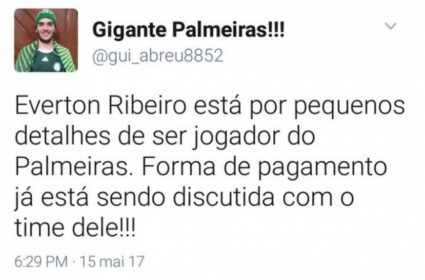 Prints mostram palmeirenses apostando na contrata&ccedil;&atilde;o de &Eacute;verton Ribeiro