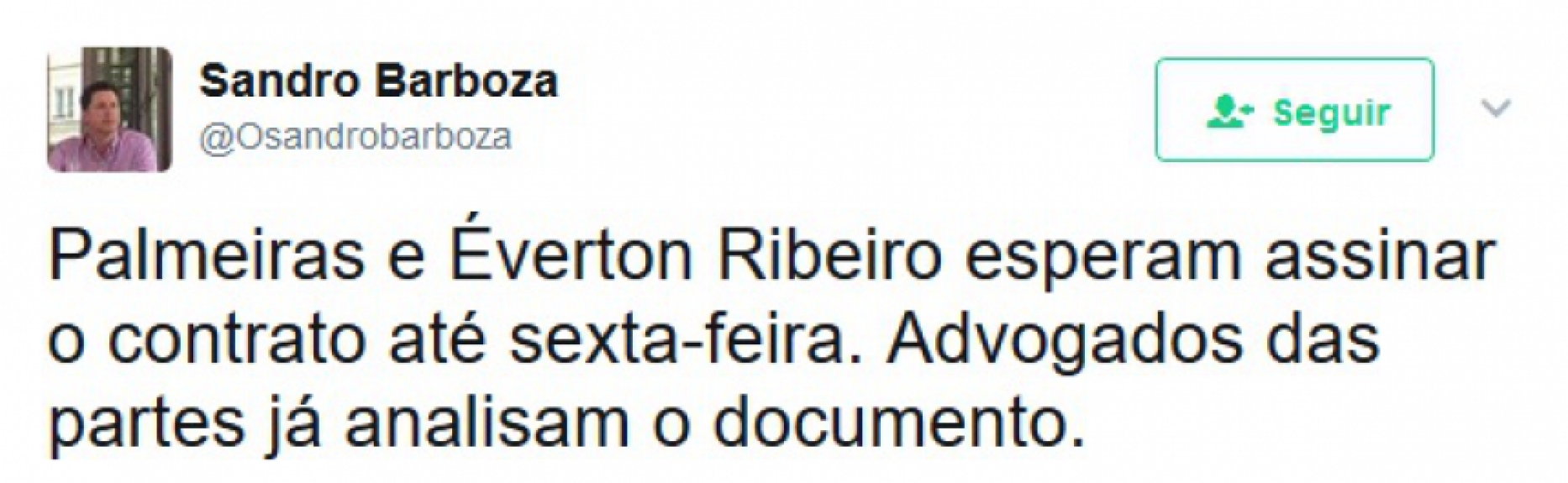 Prints mostram palmeirenses apostando na contrata&ccedil;&atilde;o de &Eacute;verton Ribeiro