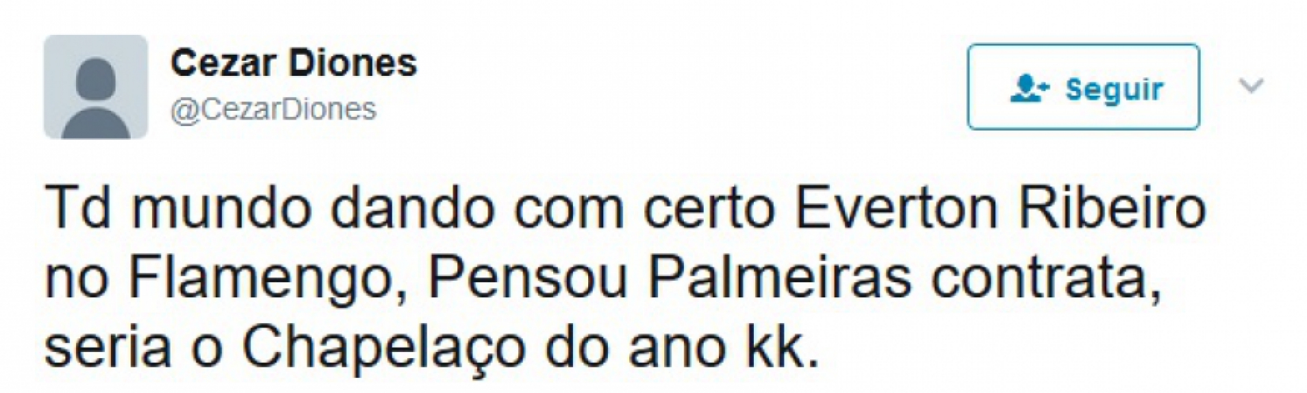 Prints mostram palmeirenses apostando na contrata&ccedil;&atilde;o de &Eacute;verton Ribeiro