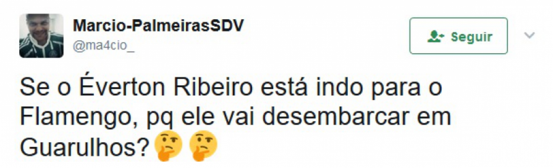 Prints mostram palmeirenses apostando na contrata&ccedil;&atilde;o de &Eacute;verton Ribeiro