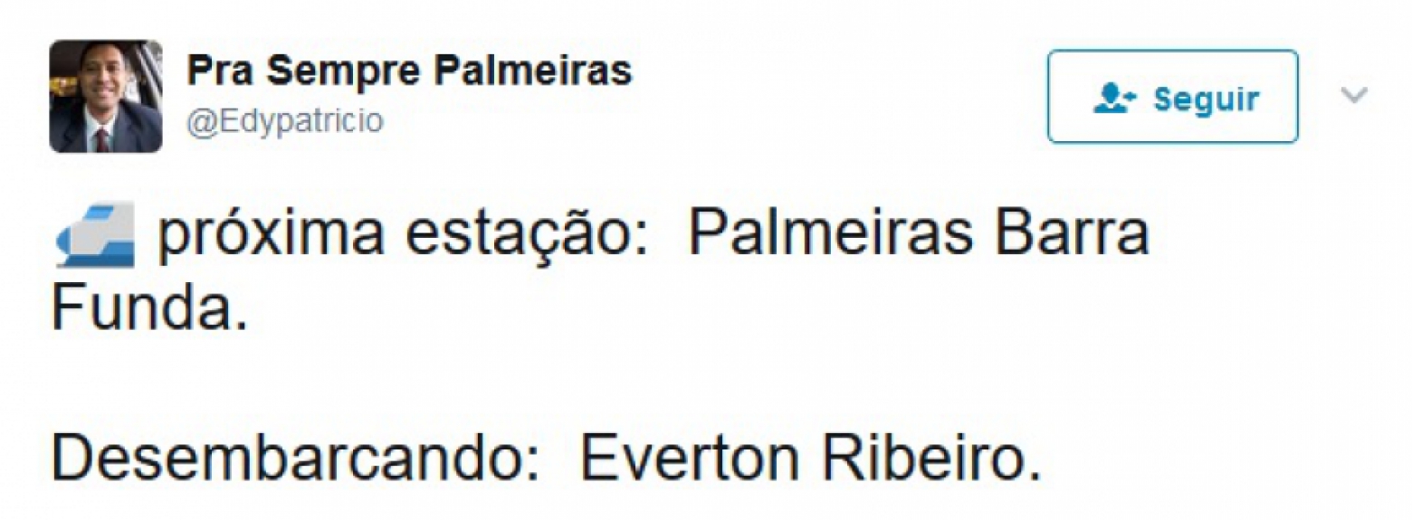 Prints mostram palmeirenses apostando na contrata&ccedil;&atilde;o de &Eacute;verton Ribeiro