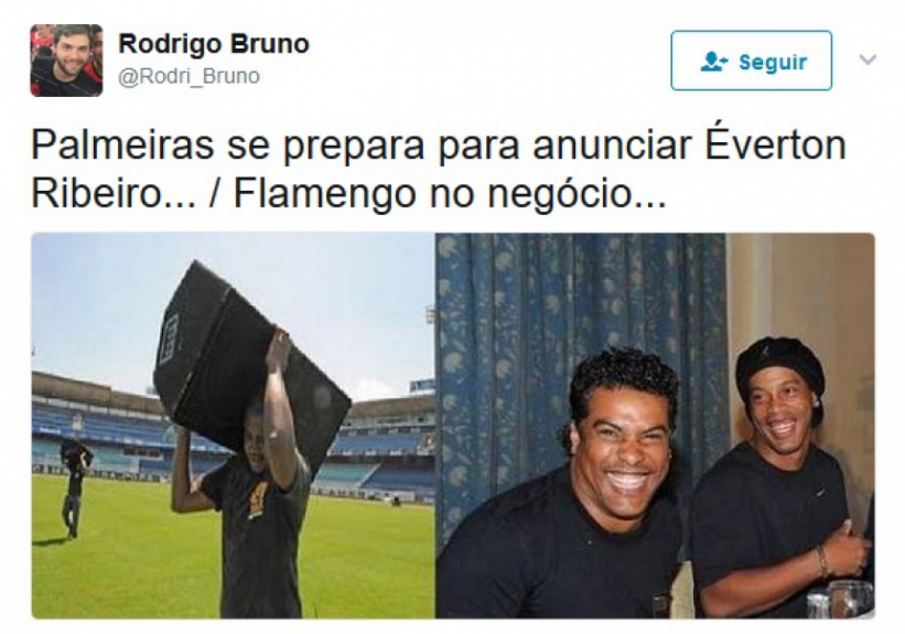 Acerto de &Eacute;verton Ribeiro com Flamengo rendeu memes na web