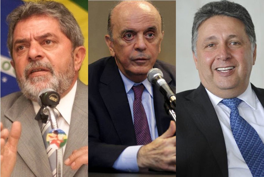 Montagem de Lula/Jos&eacute; Serra/ Anthony Garotinho