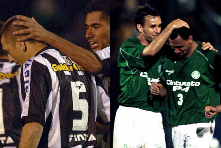 Botafogo e Palmeiras rebaixados em 2002