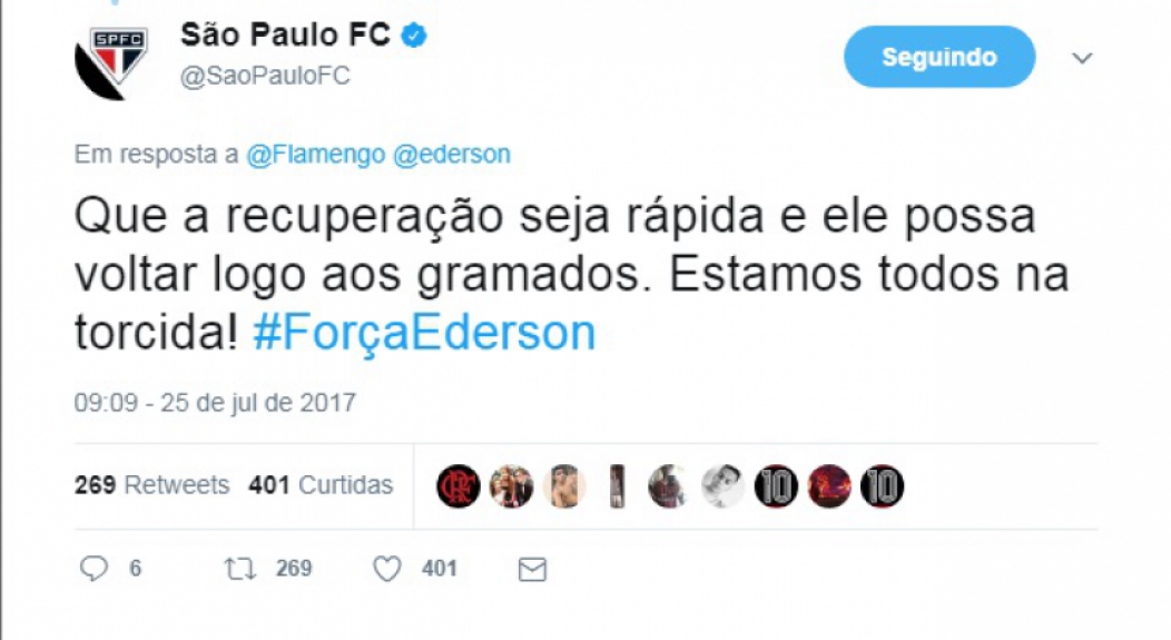 S&atilde;o Paulo #For&ccedil;aEderson