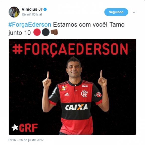 Vinicius J&uacute;nior #For&ccedil;aEderson