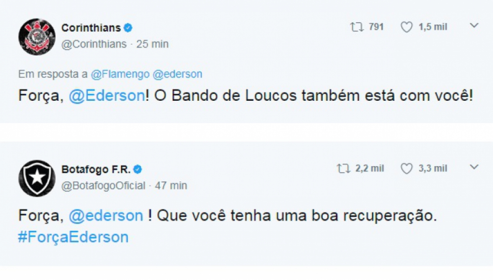 Botafogo e Corinthians #For&ccedil;aEderson