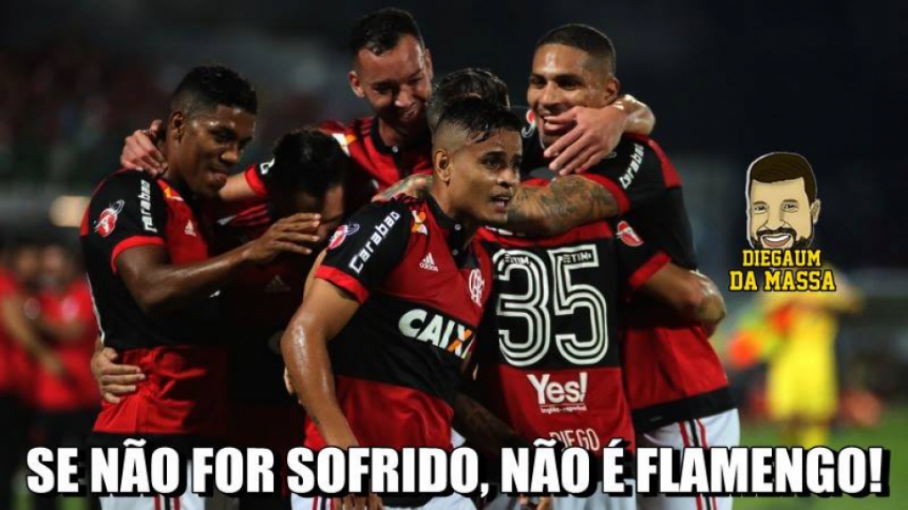 Rubro-negros postaram memes após derrota que classificou o Flamengo