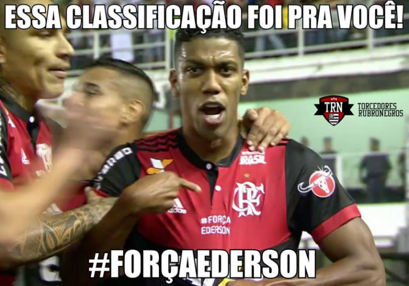 Rubro-negros postaram memes após derrota que classificou o Flamengo