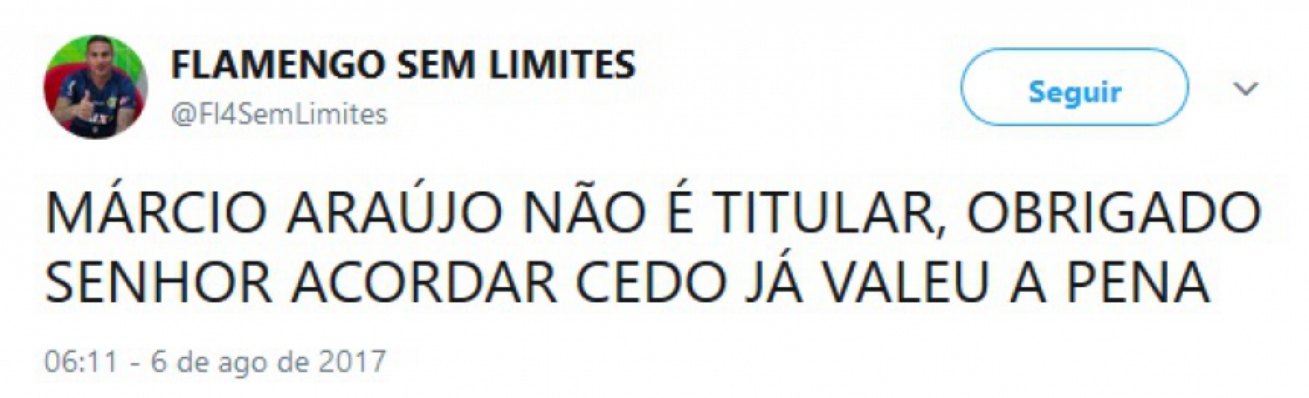 Internautas brincaram com sa&iacute;da do volante do time titular do Flamengo