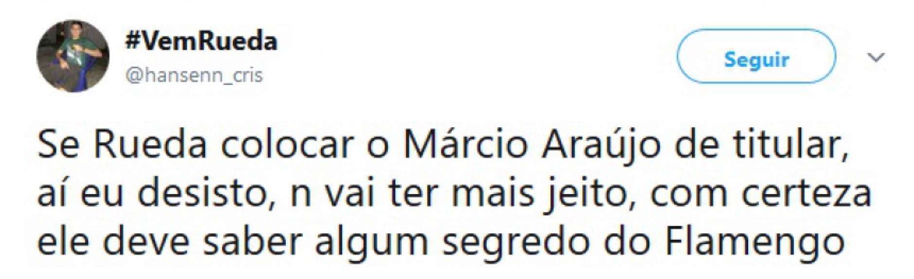 Mudança no comando técnico do Flamengo virou assunto para brincadeiras