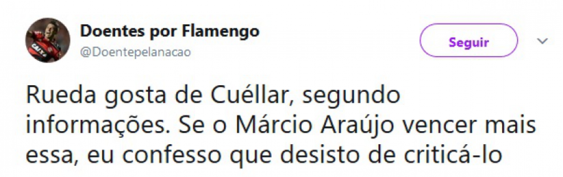Mudança no comando técnico do Flamengo virou assunto para brincadeiras