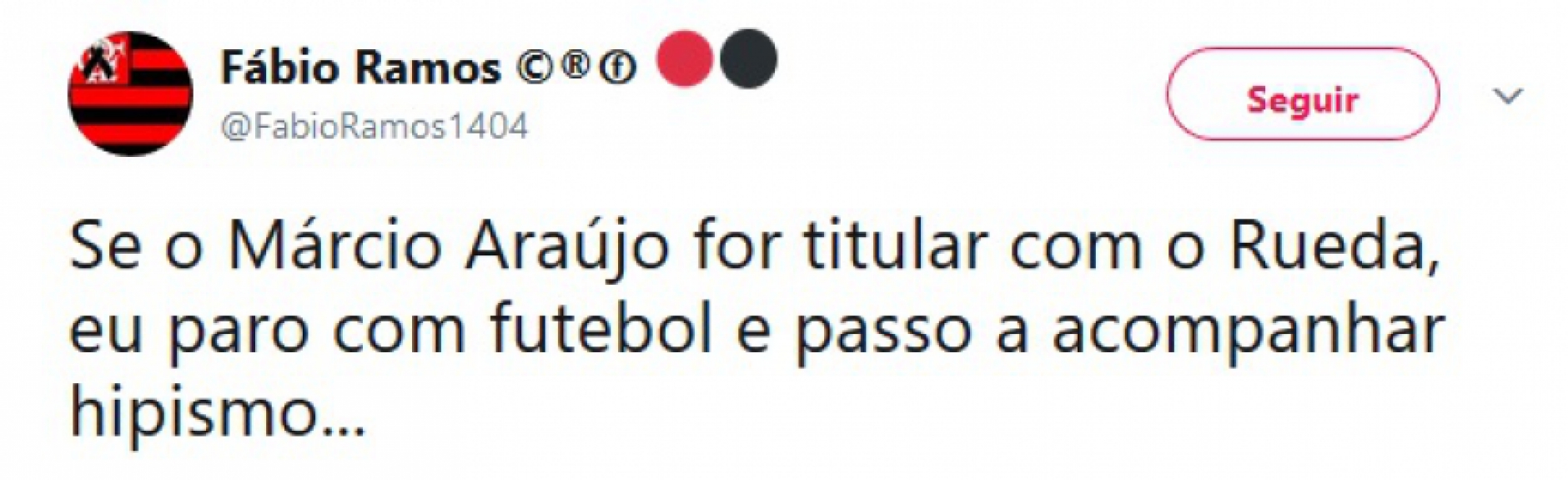 Mudança no comando técnico do Flamengo virou assunto para brincadeiras