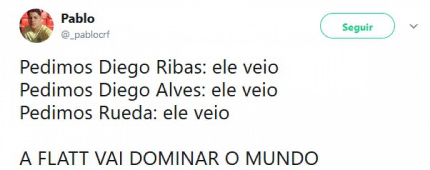 Mudança no comando técnico do Flamengo virou assunto para brincadeiras
