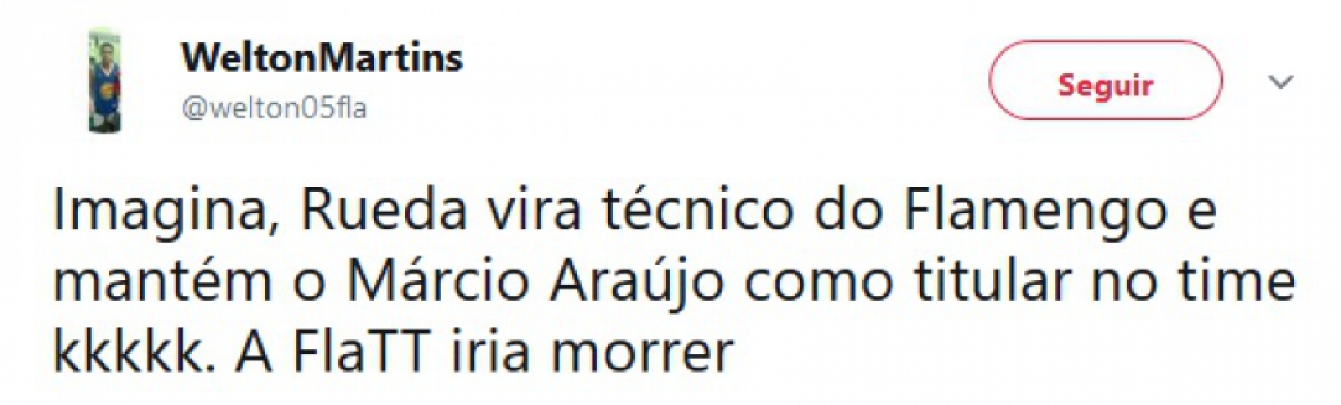Mudança no comando técnico do Flamengo virou assunto para brincadeiras