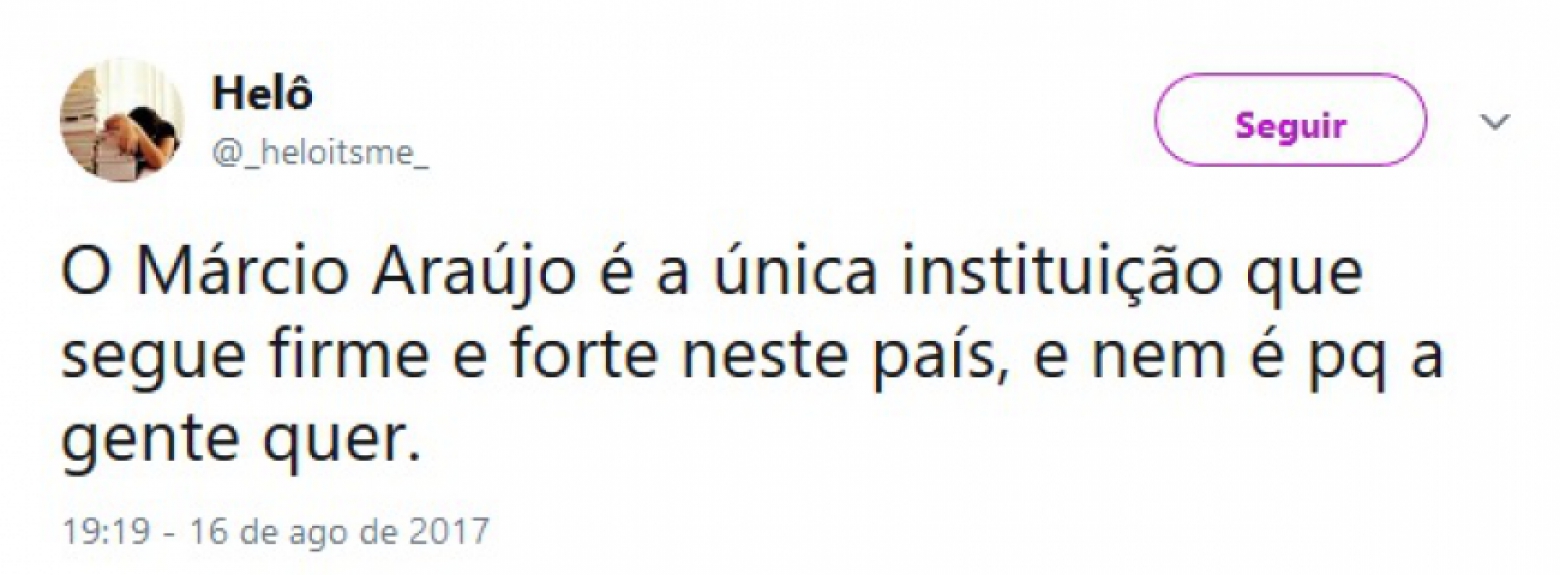 M&aacute;rcio Ara&uacute;jo virou o assunto mais comentado do Twitter no Brasil durante o duelo contra o Botafogo