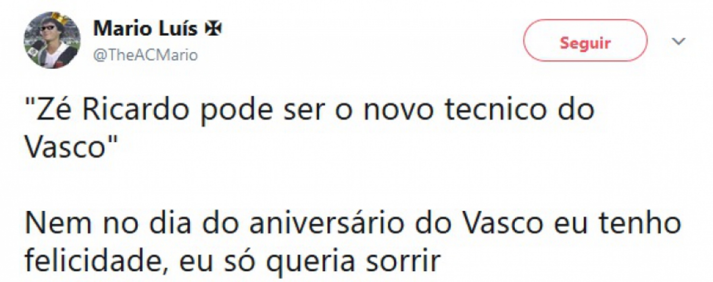 Internautas comentam poss&iacute;vel ida de Z&eacute; Ricardo para o Vasco