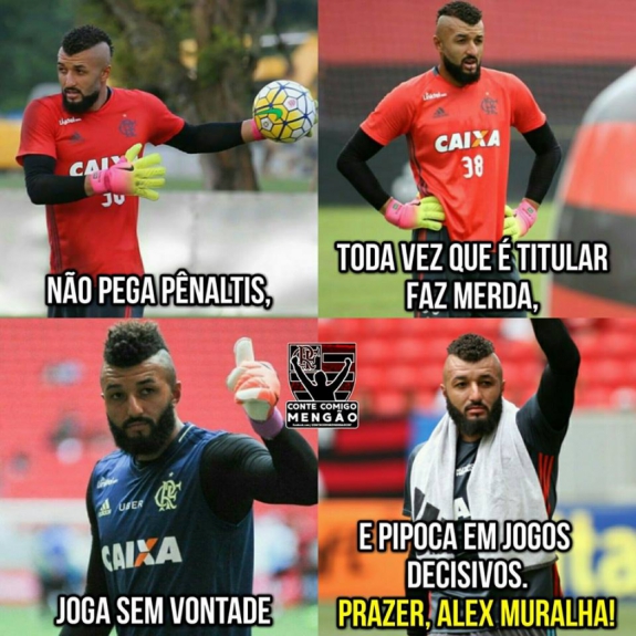 A internet não perdoou a atuação de Muralha diante do Paraná