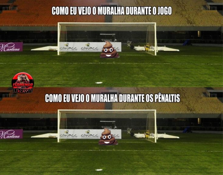 A internet não perdoou a atuação de Muralha diante do Paraná