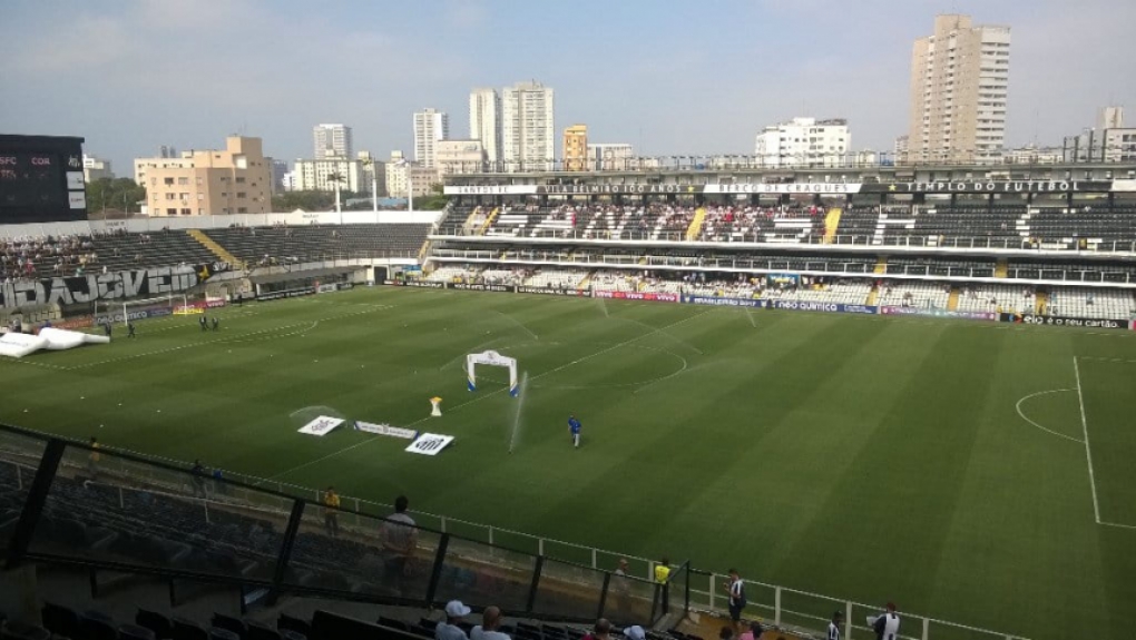 Vila Belmiro antes do cl&aacute;sscO