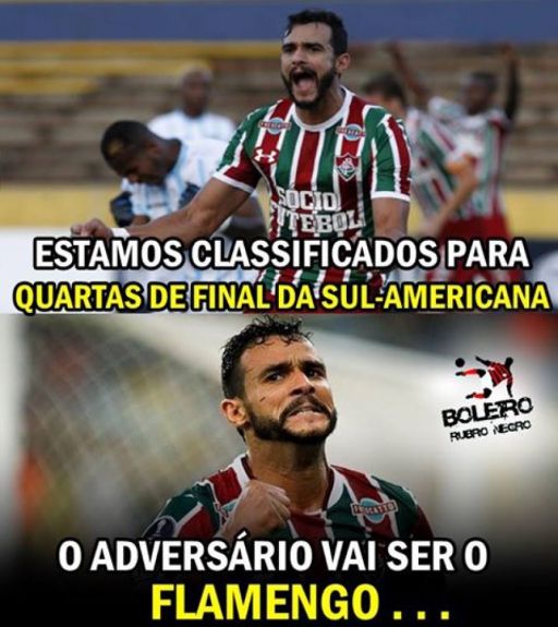 Após classificação do Fluminense, torcedores já preparam memes sobre o Fla x Flu na próxima fase da competição