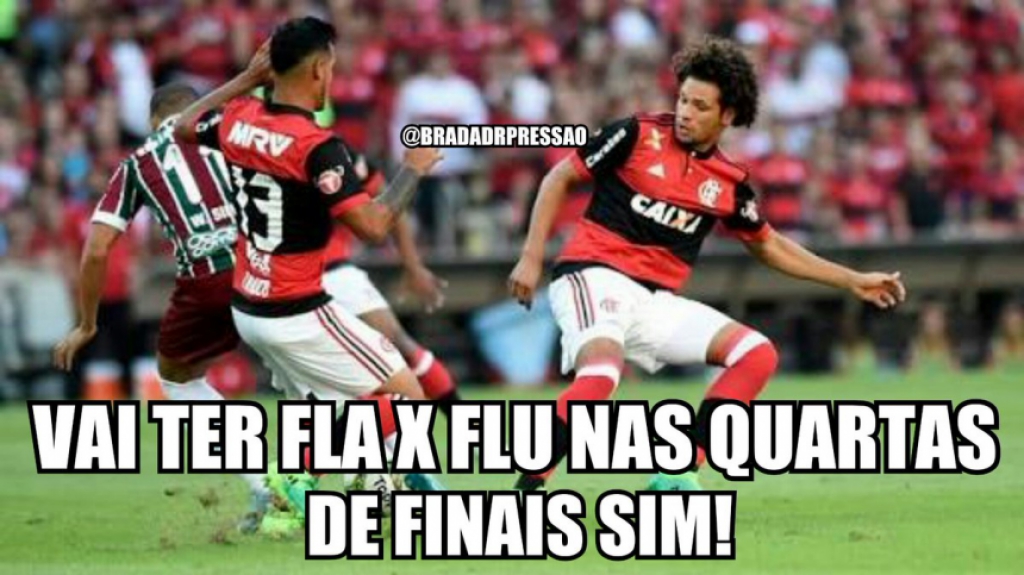 Após classificação do Fluminense, torcedores já preparam memes sobre o Fla x Flu na próxima fase da competição
