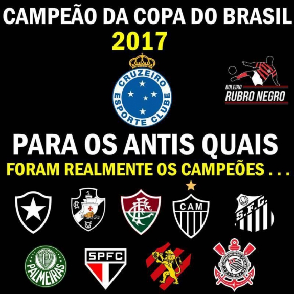 Mesmo derrotados, flamenguistas n&atilde;o perderam a oportunidade de cutucar os rivais